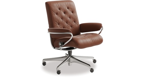 Stressless® Metro Leather Home Office Chair - Low Back Stressless® Metro Leather Home Office Chair - Low Back